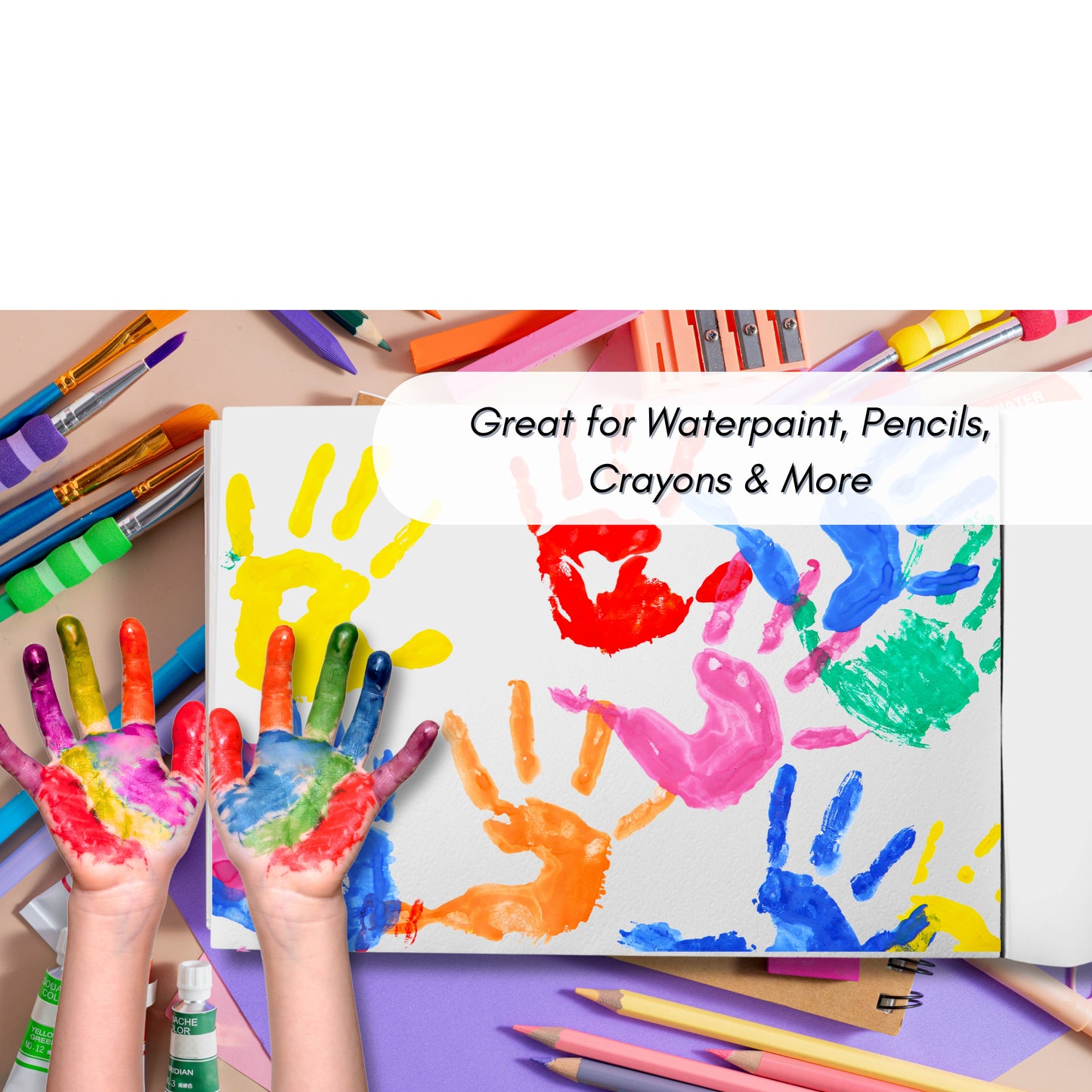 Kids A4 Sketch Pad – 60 Sheets of White Drawing Paper for Art, Doodling & School Projects – Ideal for Children, Students & Creative Play