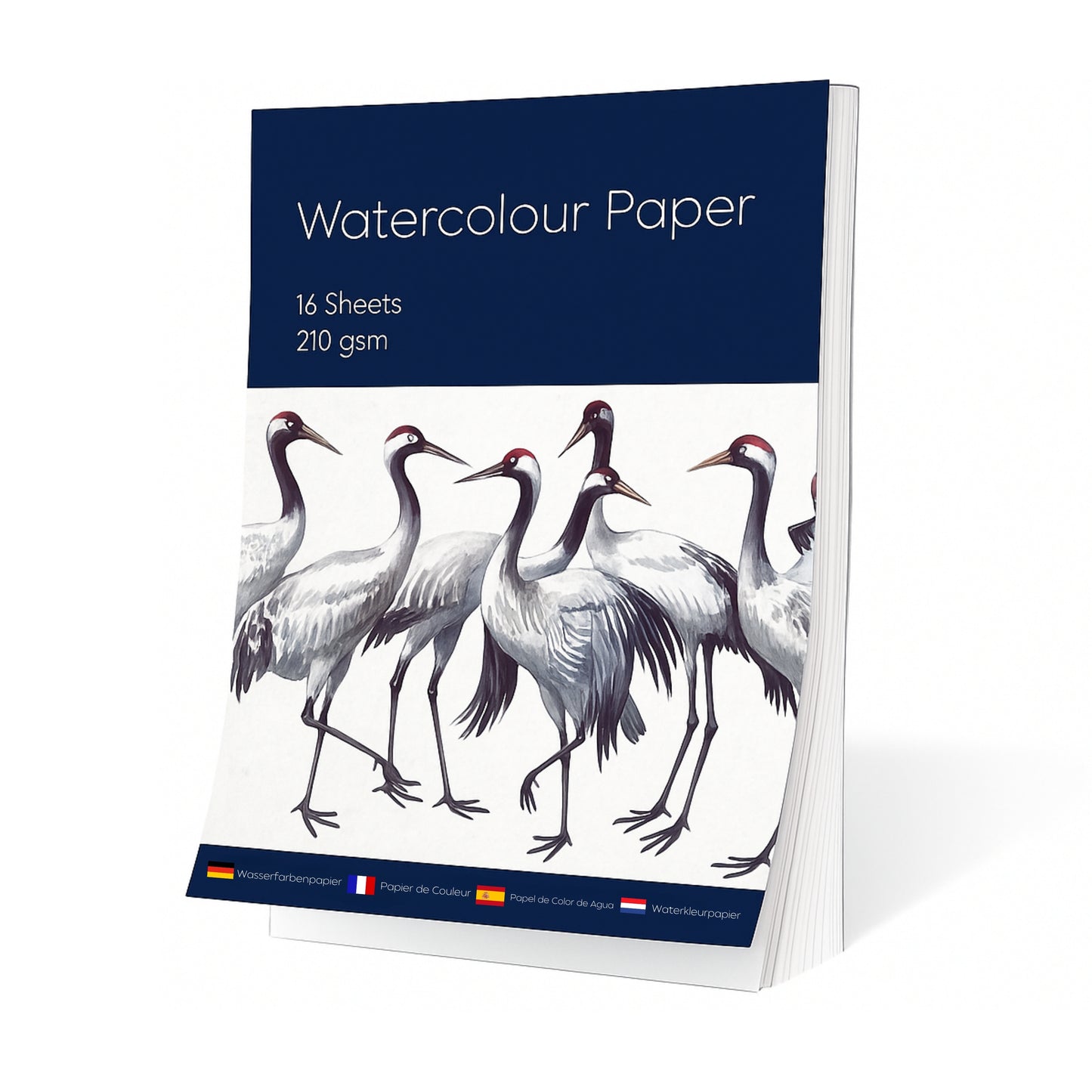 Watercolour Paper Pad – 16 Sheets of 210 GSM Cold Pressed A4 Paper for Watercolour Painting, Mixed Media & Art Projects