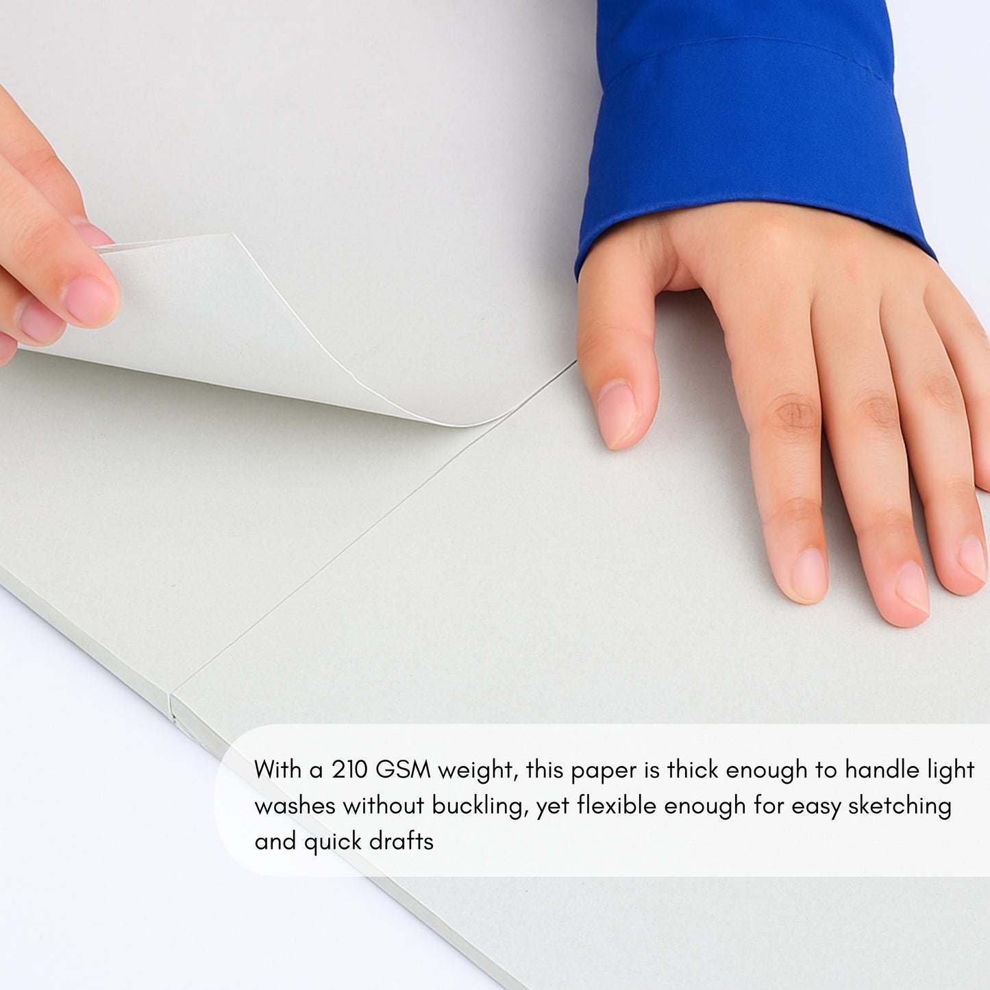 Watercolour Paper Pad – 16 Sheets of 210 GSM Cold Pressed A4 Paper for Watercolour Painting, Mixed Media & Art Projects