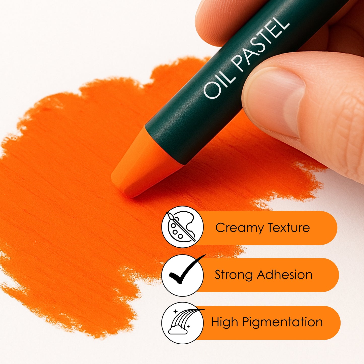 Oil Pastels – Set of 12 Vibrant Colours for Art, Drawing & Blending