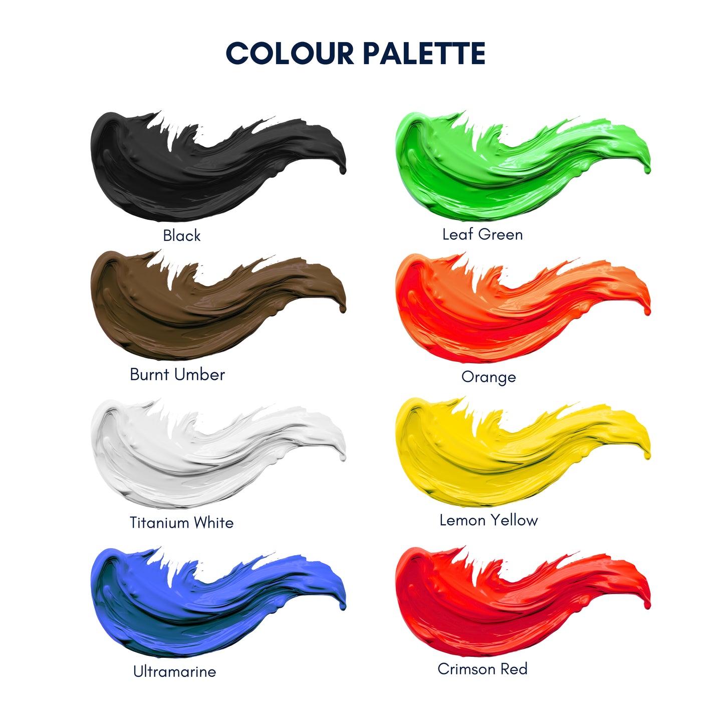 Acrylic Paint Set – 8 x 120ml Tubes + Bonus Brush | High-Pigment, Non-Toxic Paints for Art, Craft & DIY Projects
