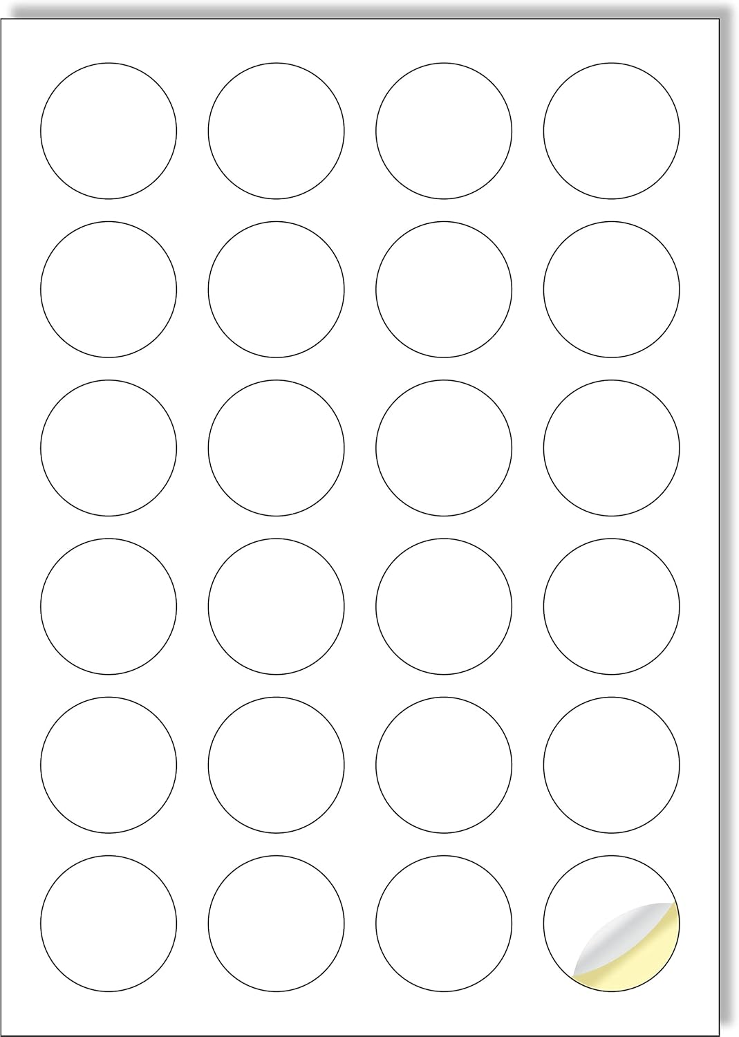Creavvee Premium A4 Paper Labels – Self-Adhesive; Printer-Compatible