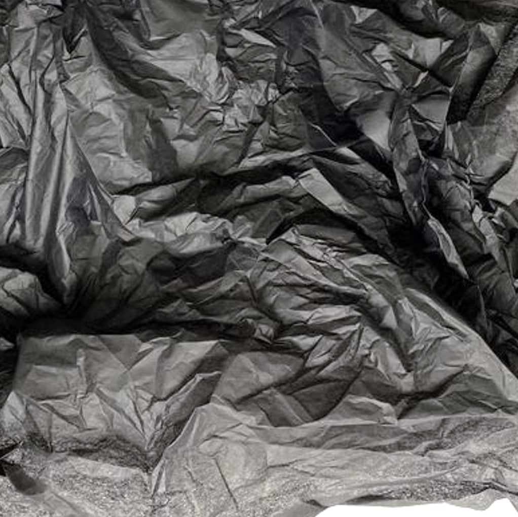 30 Tissue Sheets, Gift Wrapping, Kids Art and Craft Paper, Black, 50 x 70 cm