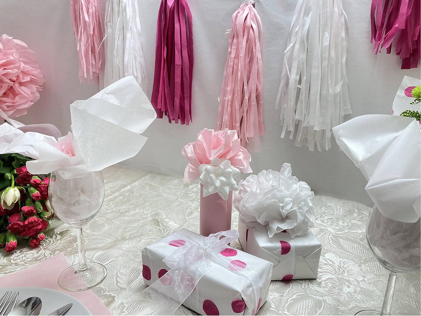 Creavvee Decoupage Tissue Paper 28 Sheets 50x70 cm White