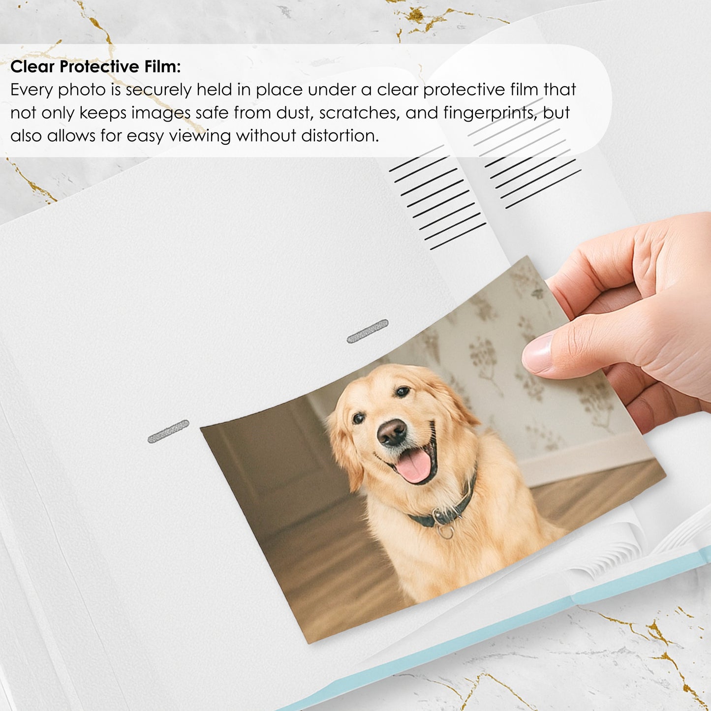Photo Album – Holds 200 6x4” Photos | Slip-In Picture Storage Book for Memories