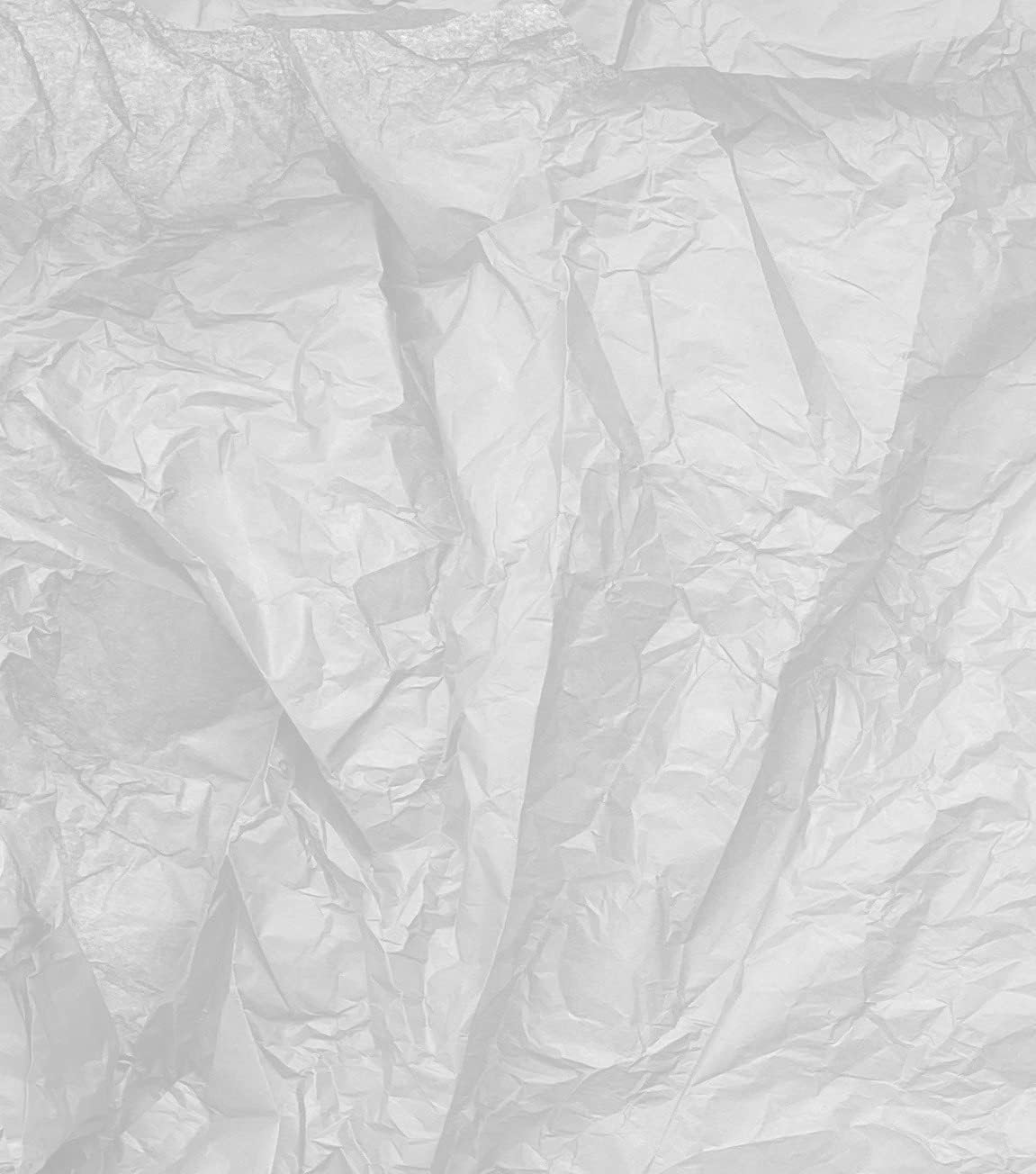 CREAVVEE White Decoupage Tissue Paper, 60 Sheets, 50 x 35 cm