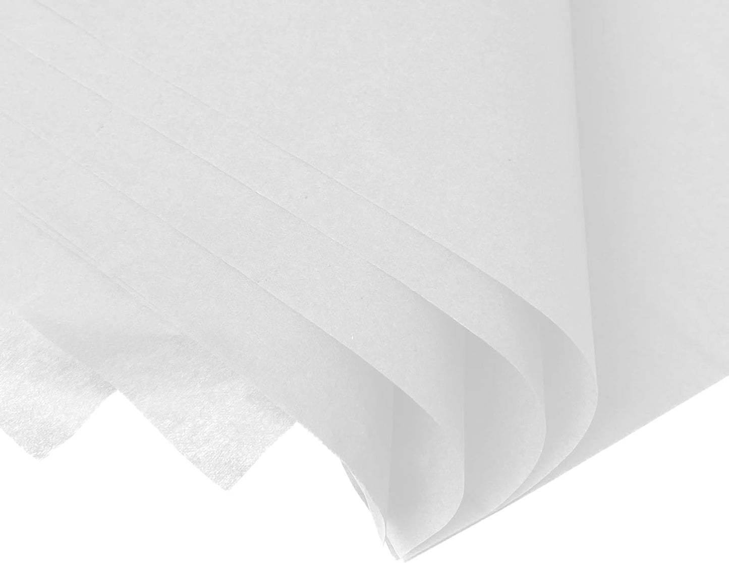 CREAVVEE White Decoupage Tissue Paper, 60 Sheets, 50 x 35 cm